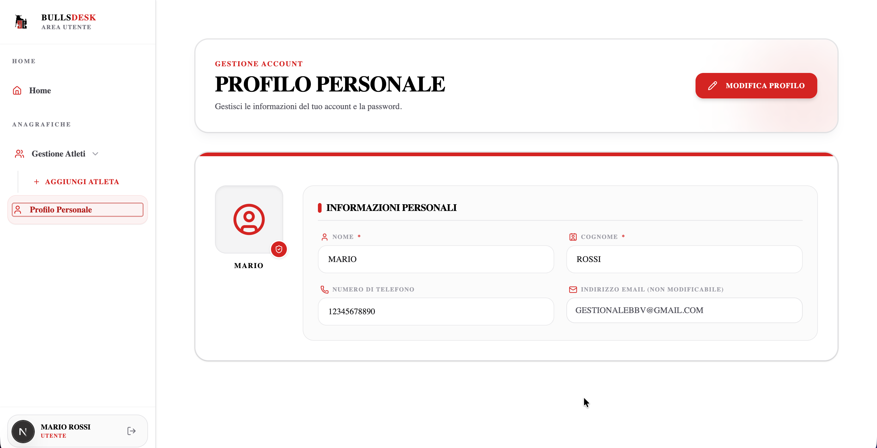 Esempio Profilo Personale